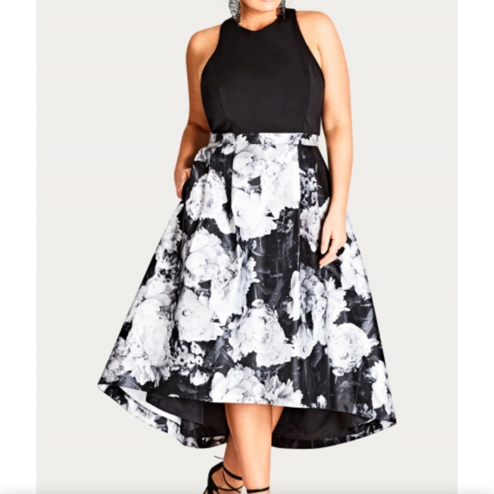 Amazing City Chic Hi-Lo Fit & Flare